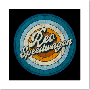 REO Speedwagon - Retro Circle Vintage Posters and Art